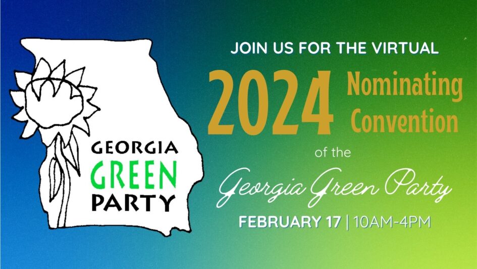 Graphic promoting 2024 Nominating Convention